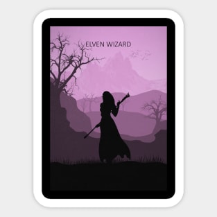 Elven Wizard Sticker